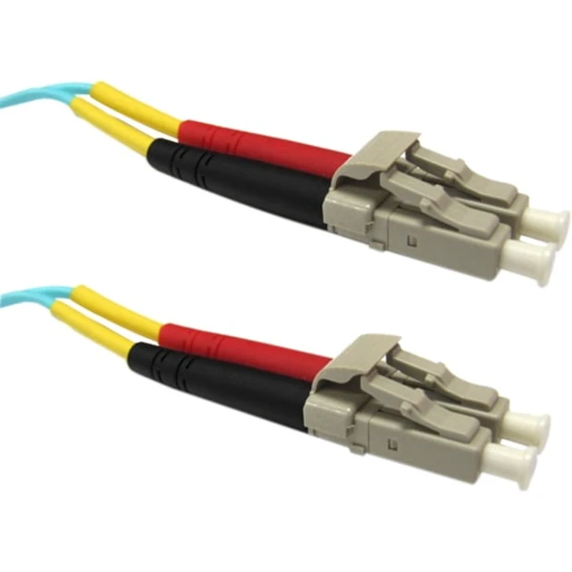 Alt view image 6 of 6 - Weltron LC/LC Multi-Mode 50/125M Aqua Fiber Patch Cable - 3M
