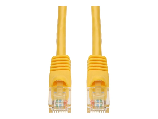 Alt view image 3 of 3 - AddOn 3ft Yellow CAT6A PVC Ethernet Cable Snagless Bubble Boot RJ-45 M/M CAT 6A