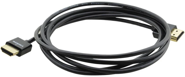 Alt view image 6 of 6 - Kramer Ultra Slim High-Speed HDMI Flexible Cable with Ethernet Black 970132010