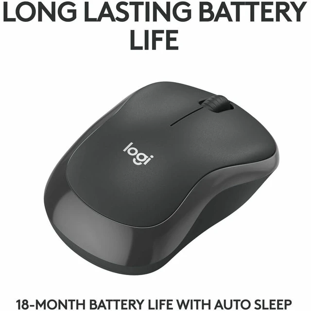 Alt view image 3 of 7 - Logitech M240 TAA Compliant Wireless Mouse 910008122