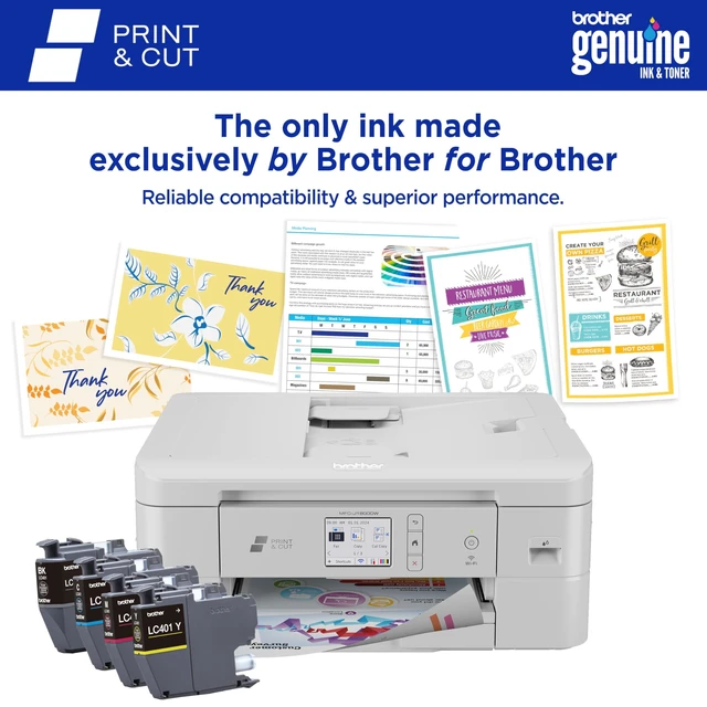 Alt view image 7 of 7 - Brother MFC-J1800DW Wireless Inkjet Multifunction Printer Color MFCJ1800DW