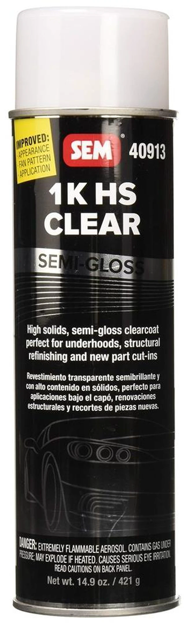Main image of SEM 1K HS Clear - 20oz Aerosol Can - Semi-Gloss Finish