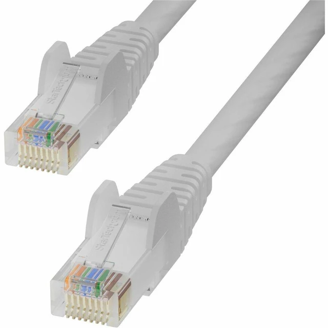 Main image of StarTech 100ft White Cat6 Ethernet Cable Snagless RJ45 UTP 24AWG Bare Copper Wire Network Patch Cord CAT6UTP100FTWH