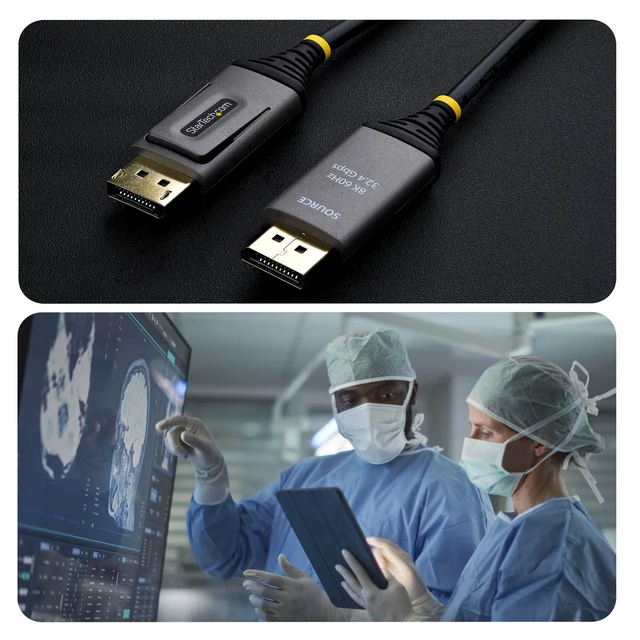 Alt view image 5 of 5 - 30M HYBRID AOC DISPLAYPORT 1.4 CABLE SUPPORTS 8K 60HZ; CMP-RATED FOR PLENUM SPAC