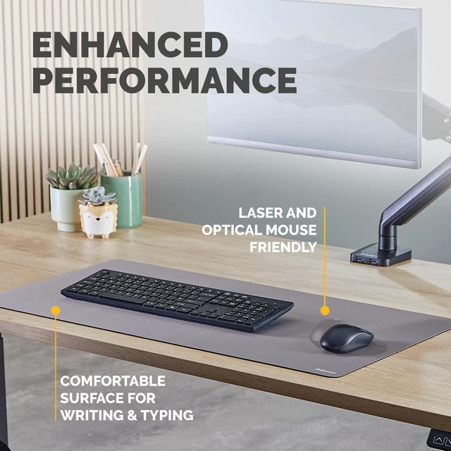 Alt view image 11 of 11 - Breyta Desk Mat - Gray - Comfort, Protection, and Performance