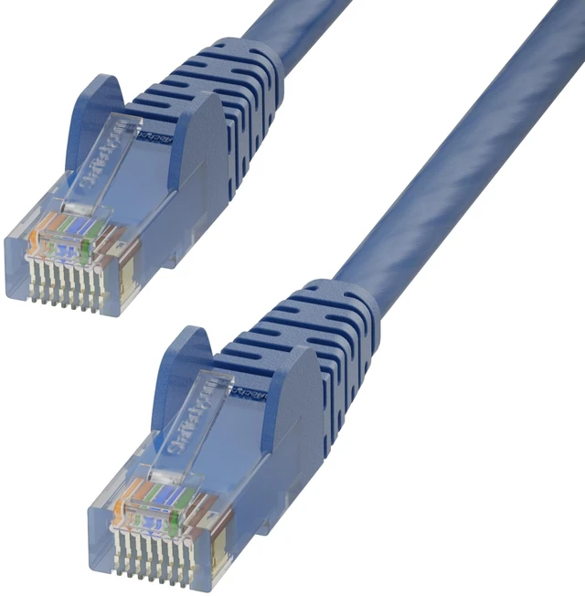 Main image of StarTech 75ft Blue Cat6 Ethernet Cable Snagless RJ45 UTP 24AWG Bare Copper Wire Network Patch Cord