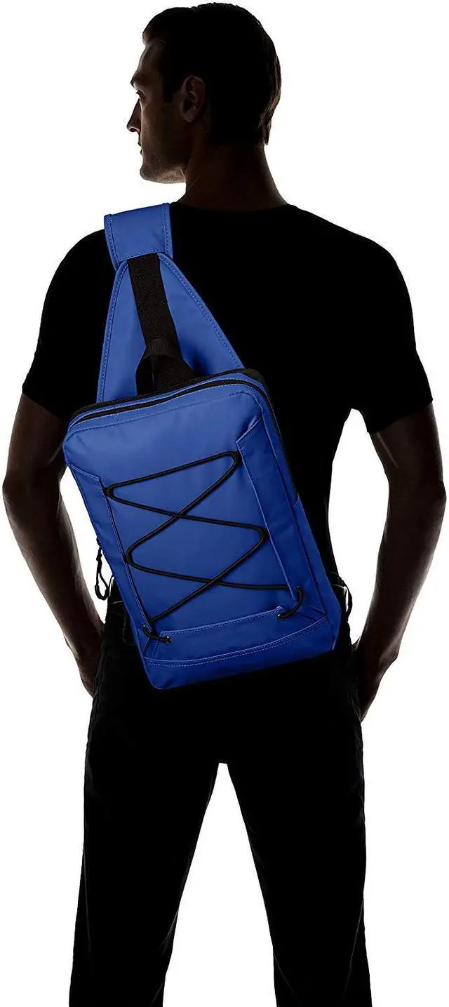 Alt view image 4 of 8 - Buxton Thor Sling Waterproof Utility Hiking Daypack Backpack Blue