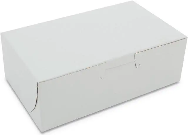 Alt view image 2 of 2 - Bakery Boxes, 6 1/4w x 3 3/4d x 2 1/8h, White, 250 per Bundle 0911