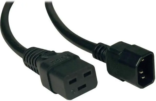 Alt view image 5 of 12 - 10FT POWER CORD ADAPTER CABLE C19 TO C14 10A 16AWG