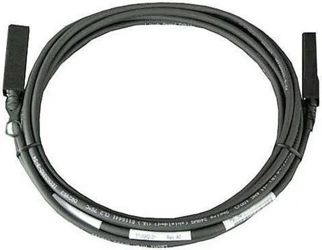 Alt view image 3 of 6 - Dell 10GbE Copper Twinax Direct Attach Cable - SFP+ (M) - SFP+ (M) - 10 ft - for Networking X1008, X1018, X1026, X1052, X4012, PowerEdge R220, R420, R530, R630, R730, T630