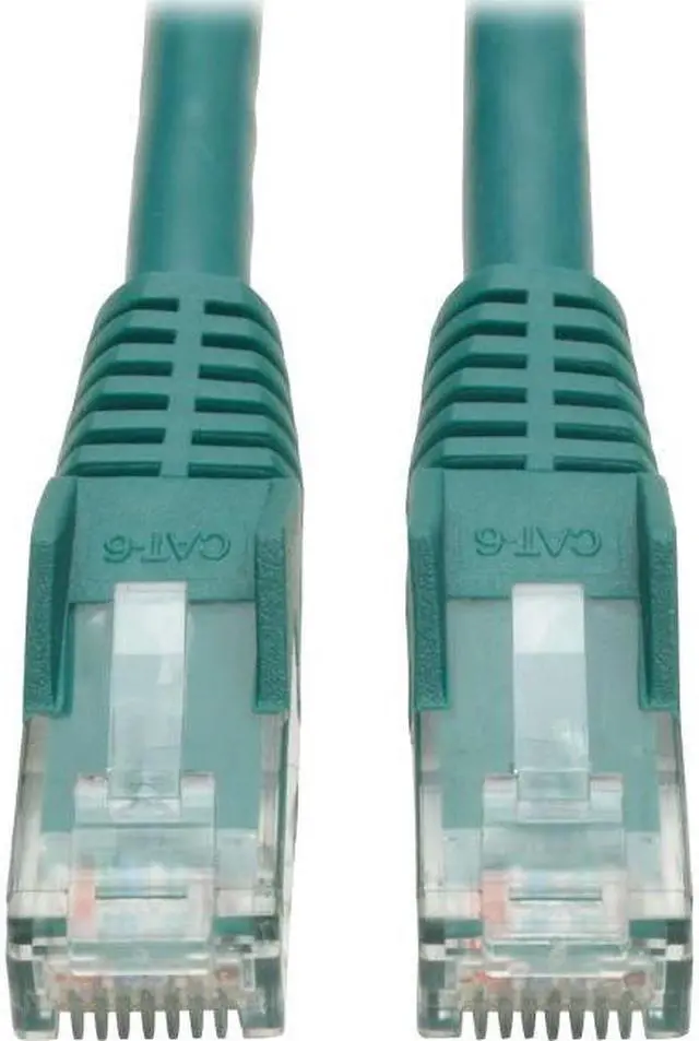 Alt view image 2 of 12 - CAT6 GIGABIT SNAGLESS MOLDED PATCH CABLE (RJ45 M/M) - GREEN, 35-FT.