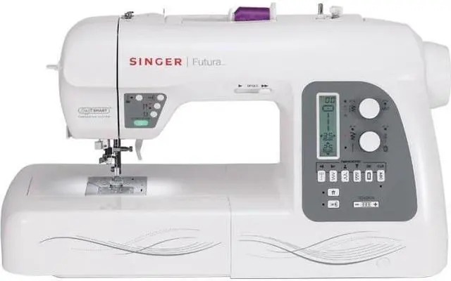 Alt view image 4 of 4 - SINGER Futura XL-550 Computerized Sewing and Embroidery Machine with 18.5-by-11-Inch Multihoop Capability