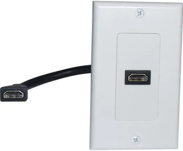 Alt view image 4 of 5 - Comprehensive Hdmi Wallplate 1 Port Pigtail