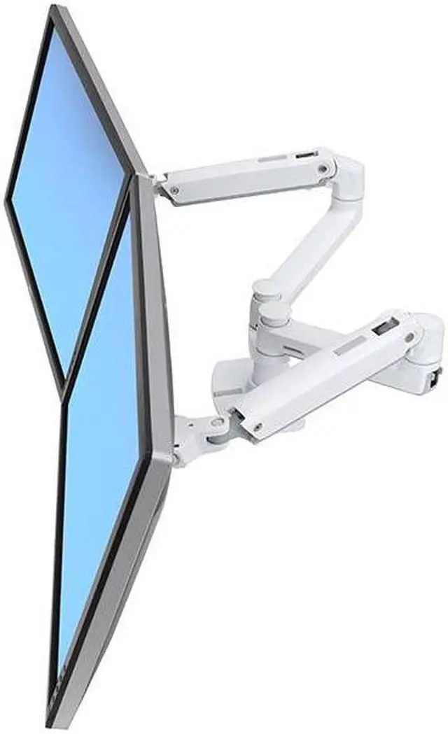 Alt view image 12 of 16 - ERGOTRON 45-491-216 LX DUAL SIDE-BY-SIDE ARM WHITE