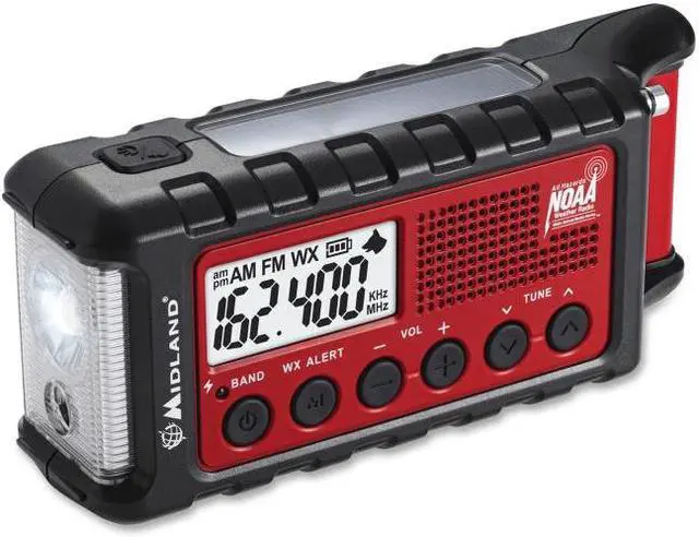 Alt view image 7 of 14 - Midland ER310 Portable Emergency Crank Weather Radio w/ AM/FM/Weather Alert