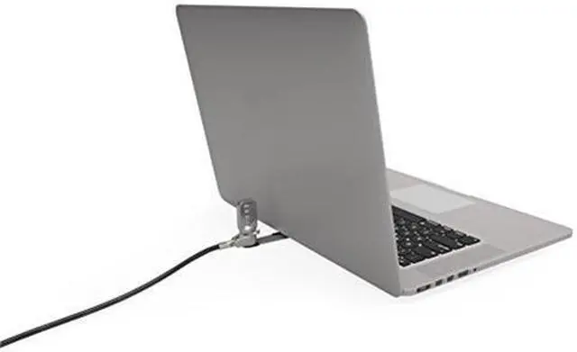 Alt view image 8 of 8 - Compulocks Blade Universal Lock Slot Adapter with Combination Lock Silver