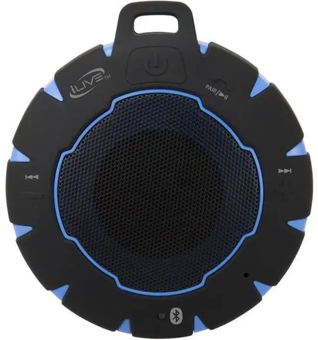Alt view image 4 of 5 - iLive - Portable Bluetooth Speaker - Blue