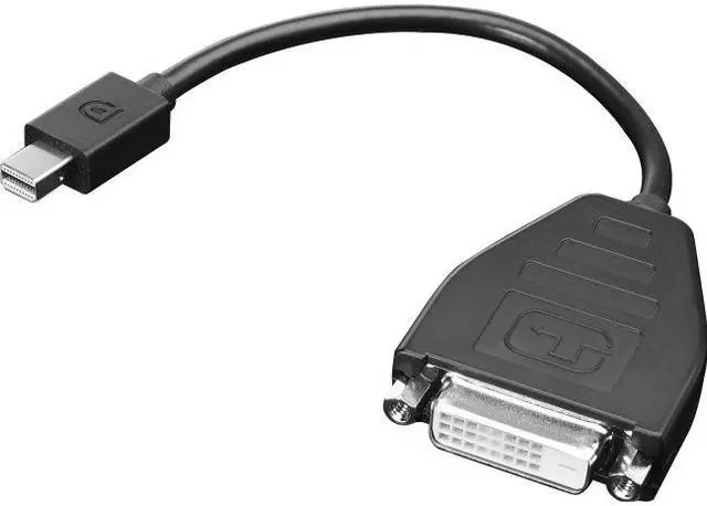Alt view image 11 of 16 - Lenovo 0B47090 Mini-DisplayPort to DVI-D Adapter