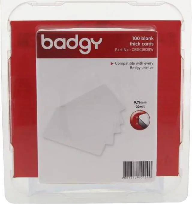 Alt view image 2 of 8 - BADGY CBGC0030W Blank ID Cards,30 mil