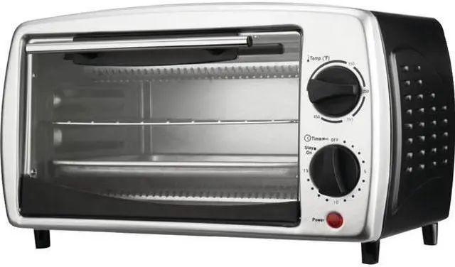 Alt view image 3 of 11 - Toaster Oven 4Slice 9L Black