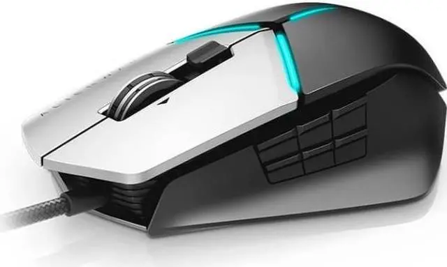 Alt view image 13 of 20 - Dell Alienware Elite Gaming Mouse: AW958 - Optical - Black, Gray - 12000 dpi - Scroll Wheel - 13 Button(s)