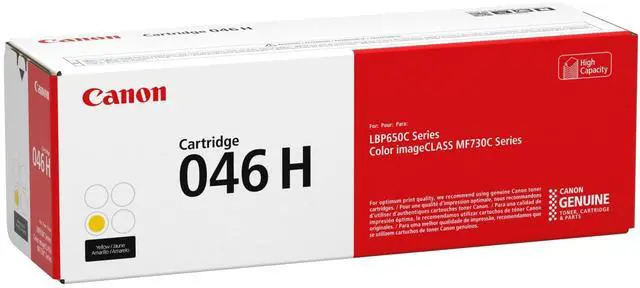Alt view image 7 of 10 - Canon 046 H High Yield Toner Cartridge - Yellow