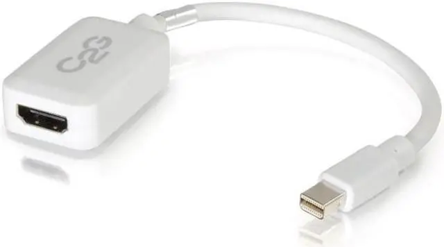 Alt view image 15 of 17 - C2g 8In Mini Displayport To Hdmi Adapter-Thunderbolt To Hdmi Converter-White