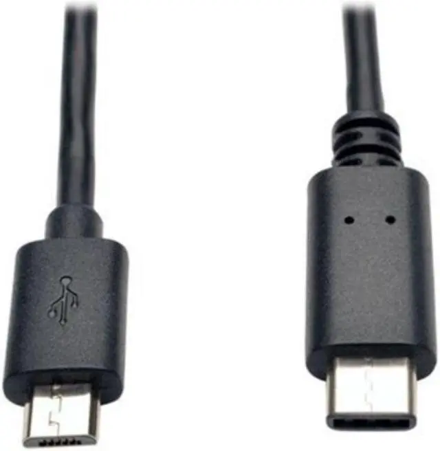 Alt view image 6 of 6 - TRIPP LITE U040-006-MICRO USB 2.0 HI-SPEED CABLE MICRO-B MALE TO USB-C MALE 6FT