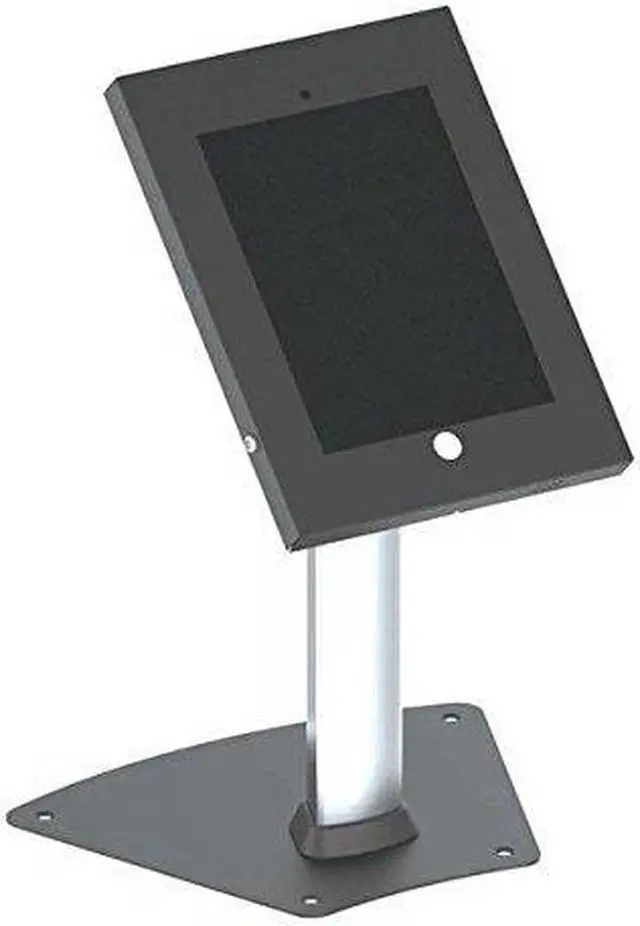 Alt view image 6 of 7 - PyleHome - Tamper-Proof Anti-Theft iPad Kiosk Safe Security Desk Table Stand, Holder, Public Display Case with Cable Management for iPads 2/3/4