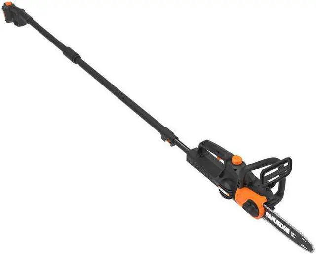 Alt view image 8 of 9 - Worx 20V 10" Auto Tension Electric Cordless Pole Chainsaw with Battery & Charger