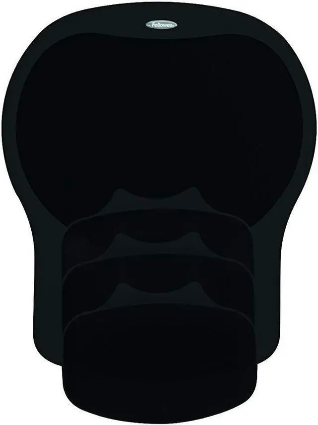 Alt view image 6 of 15 - Fellowes 93730 Easy Glide Gel Mouse Pad with Wrist Rest