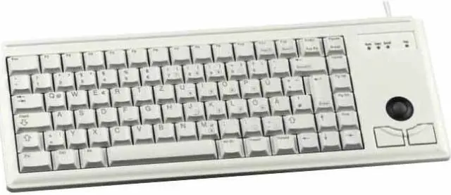Alt view image 2 of 10 - Zf G84-4420Lpbeu-0 15-Ultraslim,Intl 83 Key Lay Optical Track Ball,Ps2,Grey