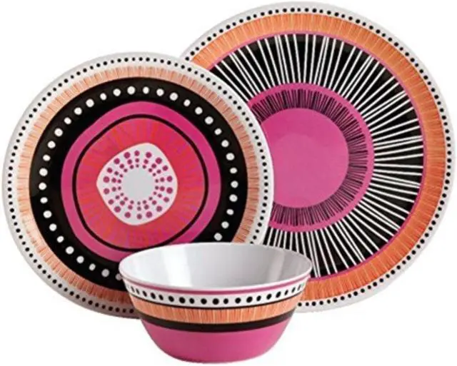 Alt view image 3 of 5 - Gibson Overseas 107282.12 Gh Almira Melamine Dw Set 12Pc