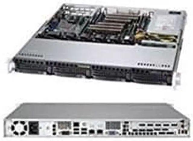 Alt view image 4 of 6 - Supermicro CSE-813MFTQC-350CB 1U Chassis