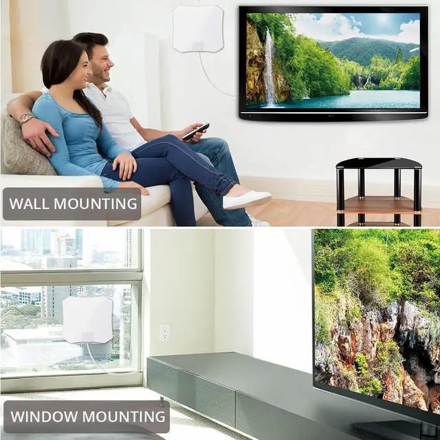 Alt view image 4 of 19 - ANTOP Digital Indoor HDTV Antenna 30-45 Mile Range w/Smartpass Amplifier