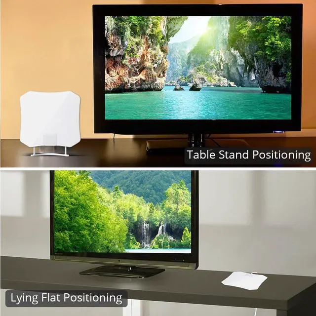 Alt view image 5 of 19 - ANTOP Digital Indoor HDTV Antenna 30-45 Mile Range w/Smartpass Amplifier