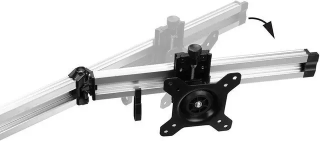 Alt view image 3 of 20 - Siig Easy-Adjust Triple Monitor Desk Stand - 13" To 27"