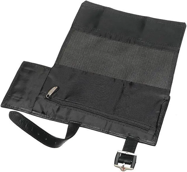 Alt view image 2 of 4 - Travelon Travel Quick Pass Leather Ballistic Nylon Luggage Suitcase Tag Black