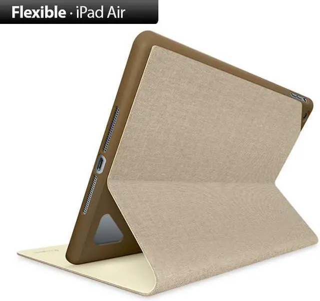 Alt view image 4 of 8 - Logitech Hinge Flexible Case for iPad Air, Light Brown