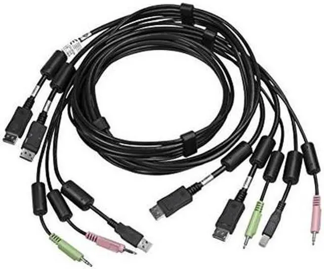 Main image of Avocent 6 ft. USB keyboard, mouse & dual head DVI-I video cable with audio - Use with SV340-001 CBL0124