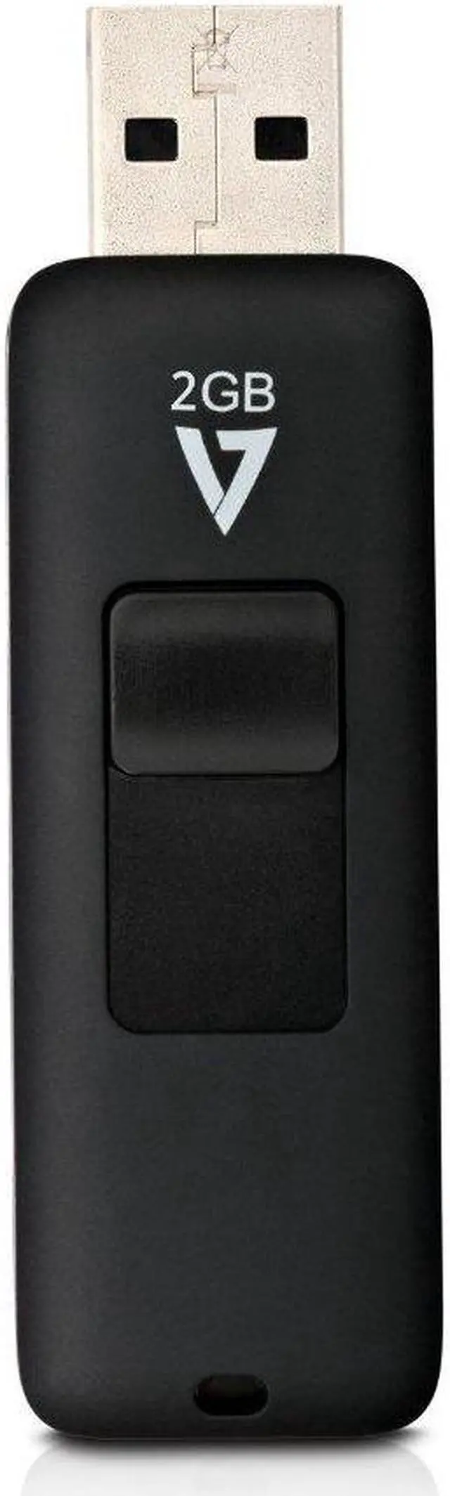 Alt view image 10 of 16 - V7 MEMORY VF22GAR-3N 2GB FLASH DRIVE USB 2.0 BLACK