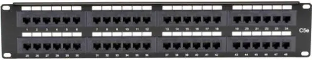 Alt view image 3 of 4 - BLACK BOX JPM5E48A CAT5E PATCH PANEL 48 PORT