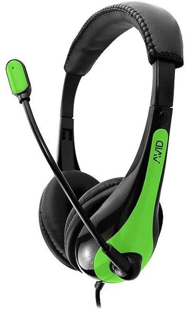 Alt view image 4 of 7 - Avid Education AE-36 Headset with Noise Cancelling Microphone, Green