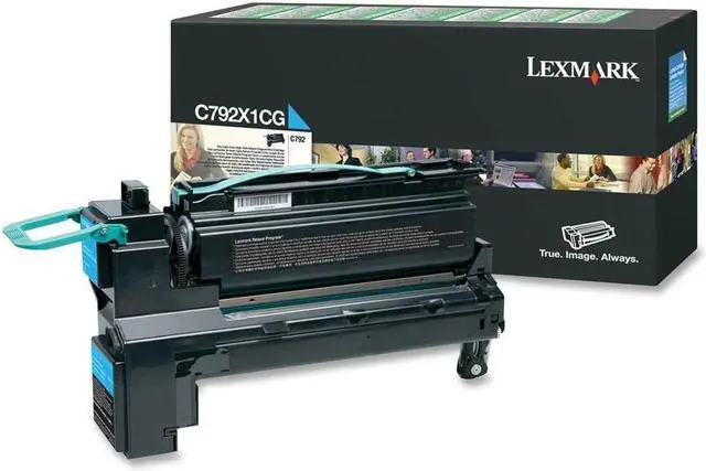 Alt view image 4 of 13 - Lexmark C792X4CG Extra High Yield Return Program Toner Cartridge - Cyan