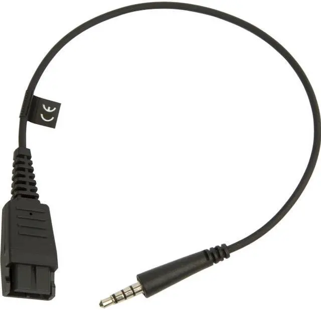 Alt view image 2 of 2 - Jabra Quick Disconnect (QD) to straight 3.5 mm Jack Cord 8800-00-99