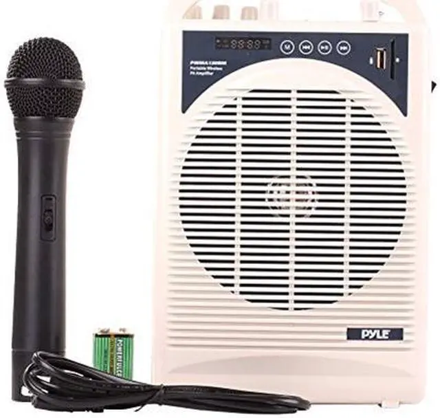 Alt view image 7 of 8 - Pyle PWMA120BM Portable PA Speaker Amplifier & Mic System