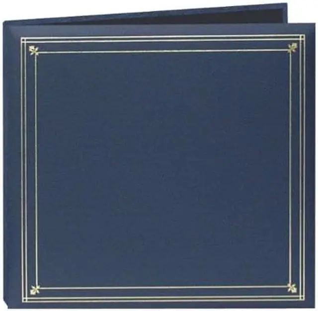 Main image of pioneer photo albums 204pocket post bound leatherette cover photo album for 4 by 6inch prints, bay blue