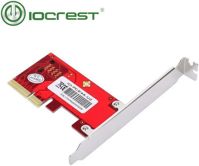 Alt view image 5 of 6 - IOCREST PCIe to U.2 (SFF-8643) Gen 3 /4 -Lane Card