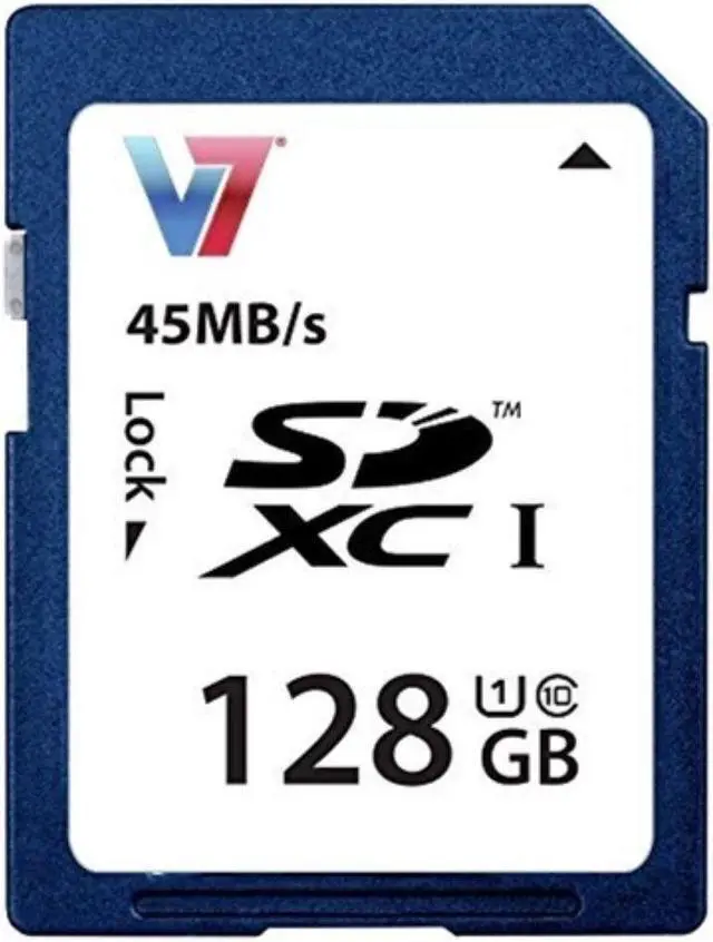 Main image of V7 128 GB Secure Digital Extended Capacity (SDXC)