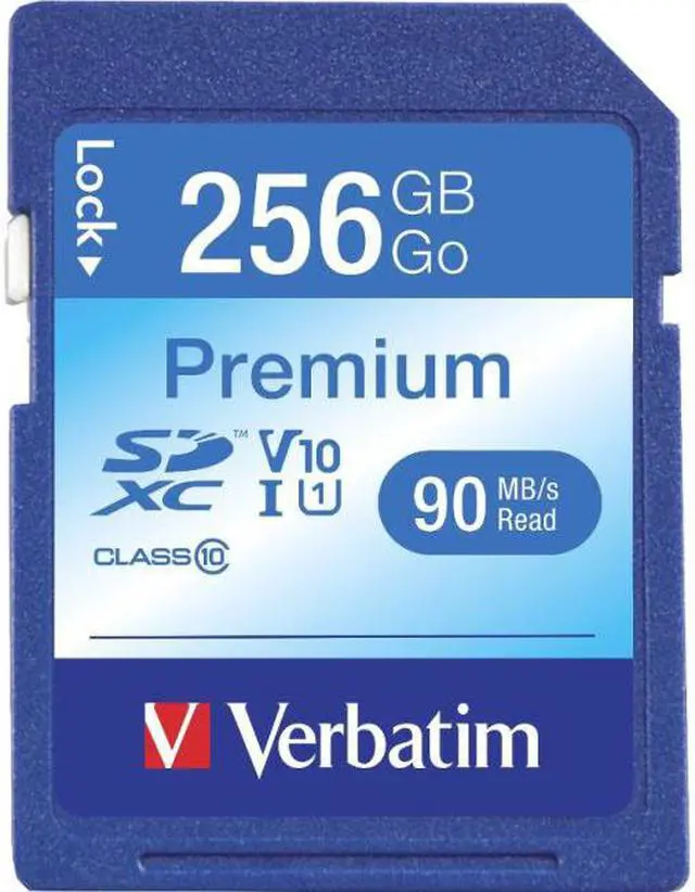 Main image of VERBATIM VER99828 256GB Premium SDXC Memory Card
